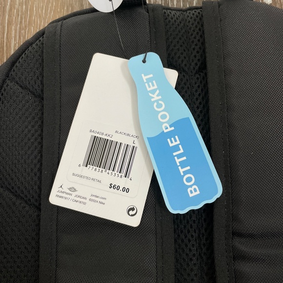 Nike Air Jordan Backpack 'Black' 9A0408-KK2 - Picture 3 of 4